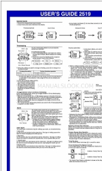 Casio 2519 ユーザーマニュアル