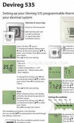 Danfoss Devireg 535 Instellen