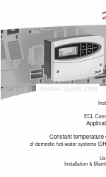 Danfoss ECL Comfort 110 Gebruikershandleiding, installatie en onderhoud