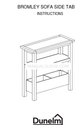 Dunelm BROMLEY SOFA SIDE TABLE Manuel d'instructions