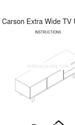 Dunelm Carson Extra Wide TV Unit Руководство по эксплуатации