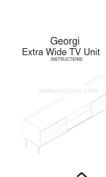 Dunelm Georgi Extra Wide TV Unit Руководство по эксплуатации