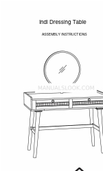 Dunelm Indi Dressing Table Инструкция по сборке Руководство