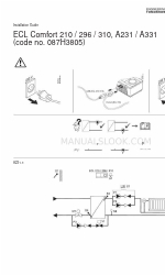 Danfoss ECL Comfort 210 Руководство по установке