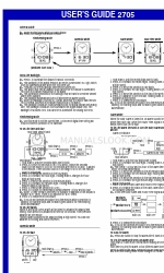 Casio 2705 사용자 설명서