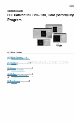 Danfoss ECL Comfort 296 Manual de instrucciones