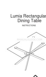 Dunelm Lumia Rectangular Dining Table Instrukcja obsługi