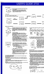 Casio 2733 사용자 설명서