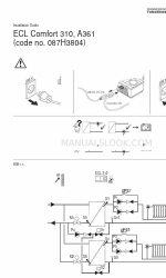 Danfoss ECL Comfort 310, A361 Manual de instalação