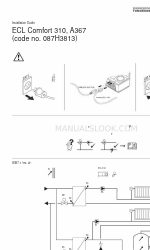 Danfoss ECL Comfort 310, A367 Installatiehandleiding