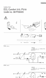 Danfoss ECL Comfort 310, P318 Installatiehandleiding