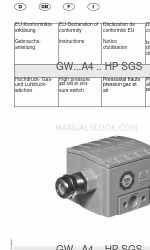 Dungs GW 2000 A4 Manual de instruções