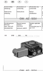 Dungs GW A2 Series Manual de instrucciones