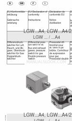 Dungs LGW A4 Series Manuale di istruzioni