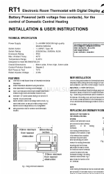 Danfoss RT1 Kurulum ve Kullanıcı Talimatları