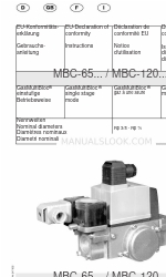 Dungs GasMultiBloc MBC-120 Series Manual de instruções