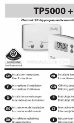 Danfoss TP5000 RF Si Panduan Petunjuk Instalasi