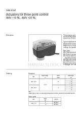 Danfoss AMV 120 NL + AQT Lembar data