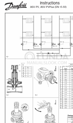 Danfoss ASV-PV Gebruiksaanwijzing