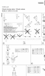 Danfoss CHV-X 15-125 Manual de instalación