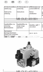 Dungs GasMultiBloc MB 403 B01 Series Руководство по эксплуатации