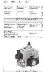 Dungs GasMultiBloc MB 403 B01 Series Руководство по эксплуатации