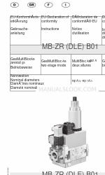 Dungs GasMultiBloc MB-ZRDLE B01 Series 操作と組み立ての説明