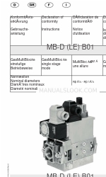 Dungs GasMultiBloc MB-D LE B01 Anleitung Handbuch