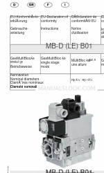 Dungs GasMultiBloc MB-D B01 Manuale di istruzioni