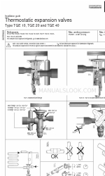 Danfoss TGE 10 Manual de instalação