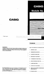 Casio QX-960 Manuale d'uso