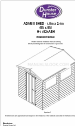 Dunster House ADAM II H4-1824ASH 설치 매뉴얼