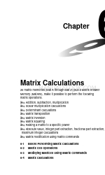 Casio CFX-9850GC PLUS Calculations Manual