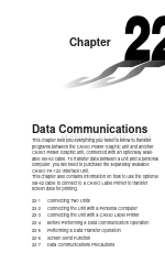 Casio CFX-9970G Handbuch Datenkommunikation