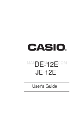 Casio DE-12E Kullanıcı Kılavuzu