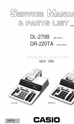 Casio DL-270B Manual de serviço