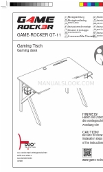 Duo Collection GAME-ROCKER GT-11 Manual de instrucciones de montaje