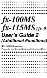 Casio fx-100MS Manual del usuario