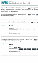 Casio fx-260 Instrucciones de uso