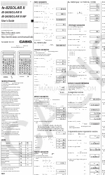 Casio fx-260SOLAR II 사용자 설명서