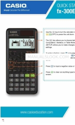 Casio FX-300ES PLUS 빠른 시작 매뉴얼