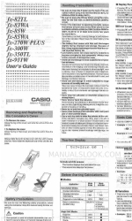 Casio fx-350TL User Manual