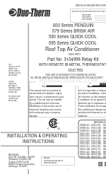 Duo-Therm 57912.622 Manuale di installazione e istruzioni per l'uso