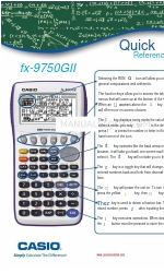 Casio FX-9750GII - SOFTWARE VERSION 2-00 Manual de referência rápida