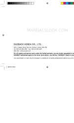 Duoback Korea Duorest 2.0 D2-100 Manual do utilizador