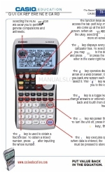 Casio FX-9860GII - SOFTWARE VERSION 2-00 Snelle referentiekaart