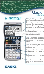 Casio FX-9860GII - SOFTWARE VERSION 2-00 Snelle referentiehandleiding