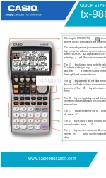 Casio FX-9860GII - SOFTWARE VERSION 2-00 Snelstarthandleiding