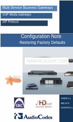 AudioCodes Mediant 2000 Configuratie Opmerking