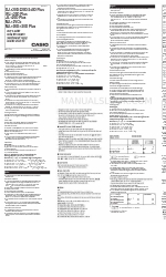 Casio MJ-100D Plus User Manual